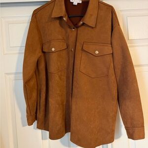 HYFVE Camel Suede Shirt